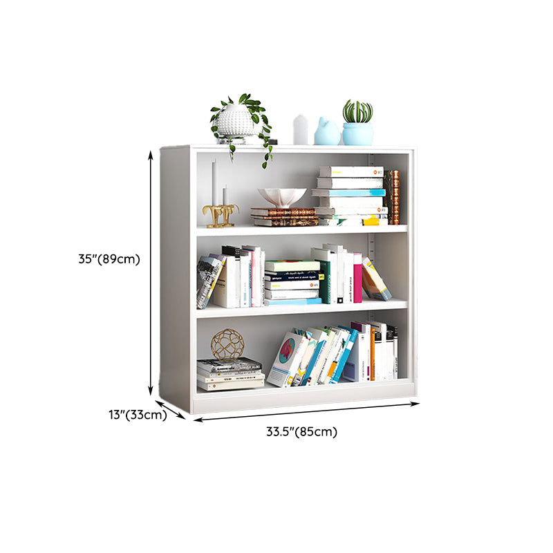 Modern Closed Back Shelf Bookcase Shelves Included for Home Office