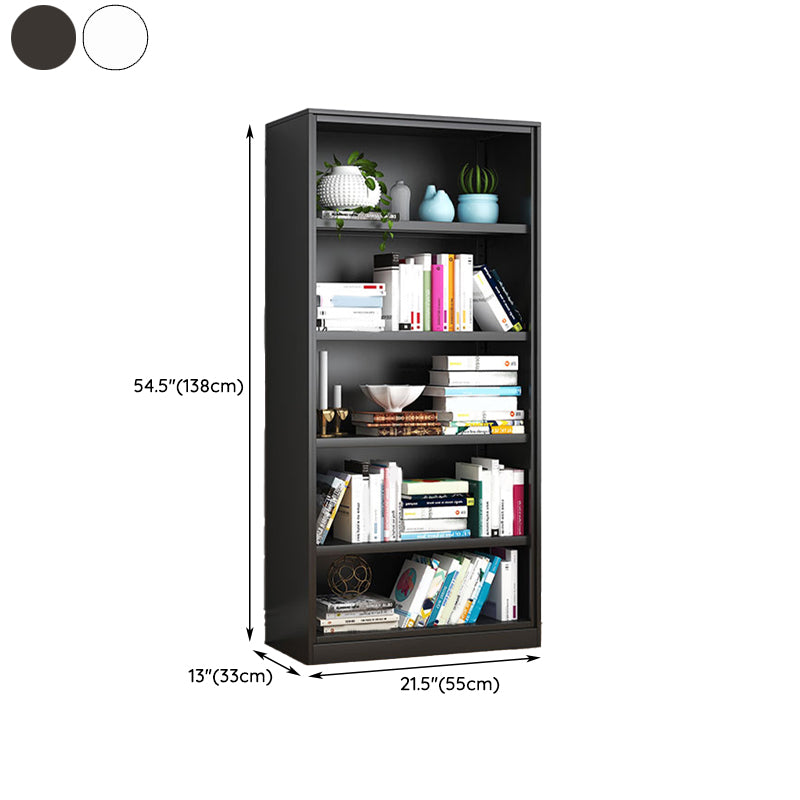 Modern Closed Back Shelf Bookcase Shelves Included for Home Office