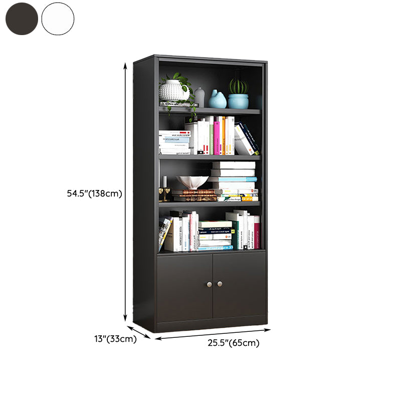 Modern Closed Back Shelf Bookcase Shelves Included for Home Office