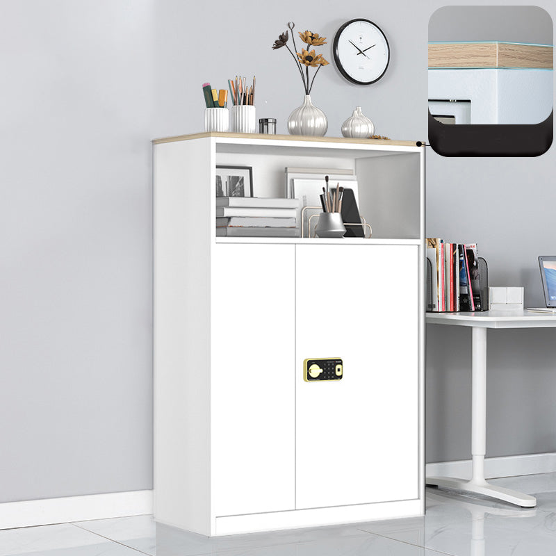 Medieval Modern Cabinet Metal Frame Key Locking File Cabinet