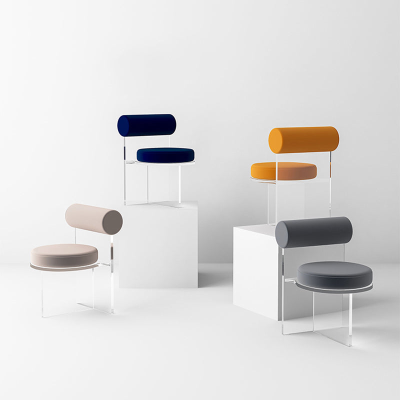 Modern Simple Side Chair Plastic Frame Side Dining Chair for Dining Room