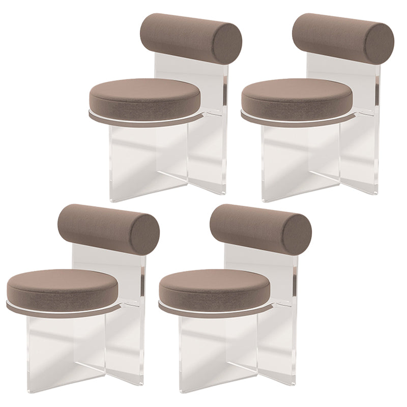 Modern Simple Side Chair Plastic Frame Side Dining Chair for Dining Room