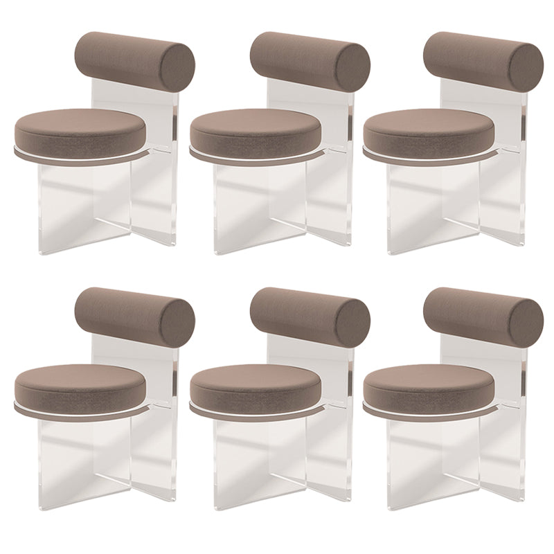 Modern Simple Side Chair Plastic Frame Side Dining Chair for Dining Room