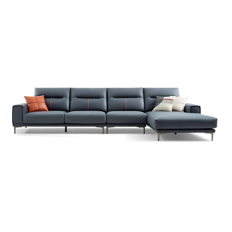 Sectional Sofa with Cushion Back 68.11" Wide Faux leather Stain-Resistant