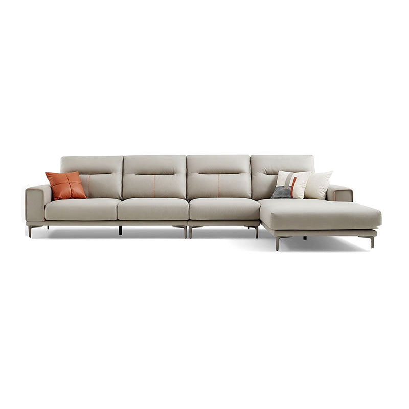 Sectional Sofa with Cushion Back 68.11" Wide Faux leather Stain-Resistant