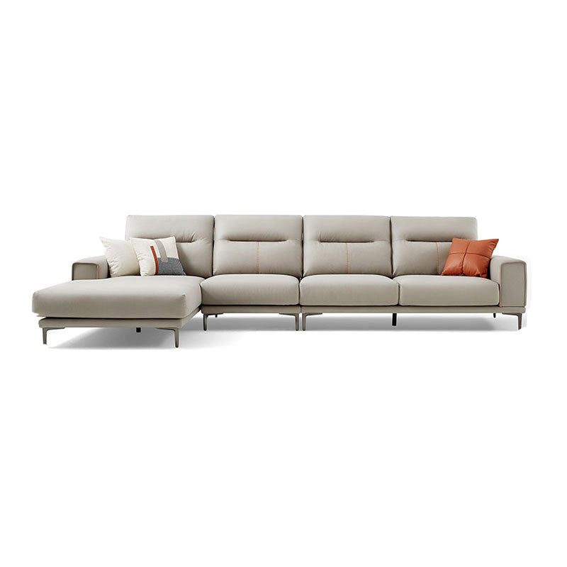 Sectional Sofa with Cushion Back 68.11" Wide Faux leather Stain-Resistant