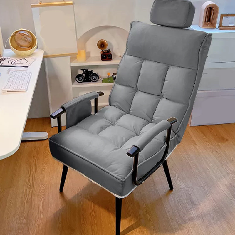 Contemporary Metal Single Standard Recliner Manual Standard with Toss Pillow