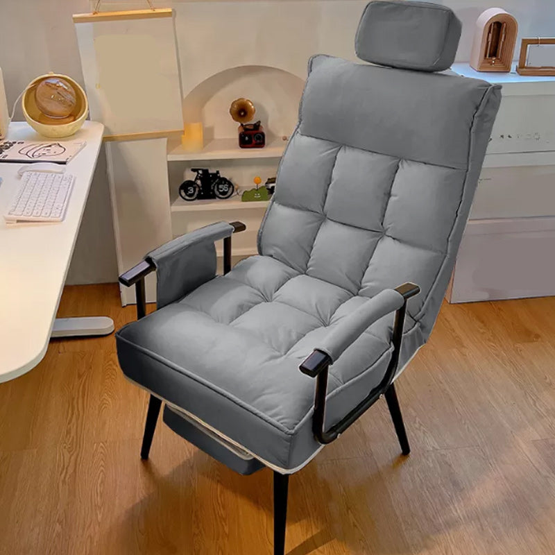 Contemporary Metal Single Standard Recliner Manual Standard with Toss Pillow