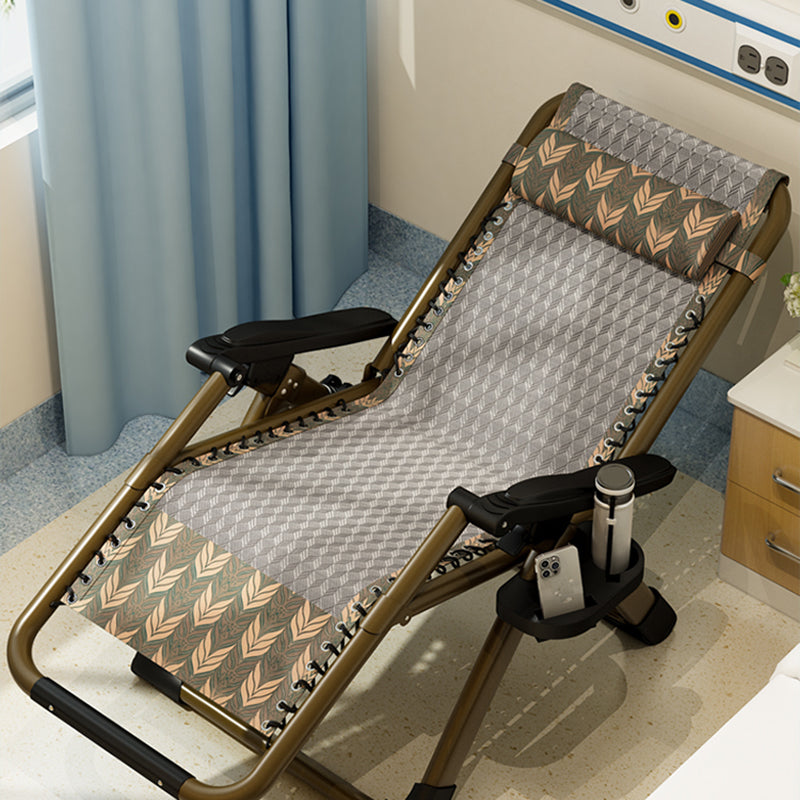 Contemporary Single Ergonimic Recliner with Legs and Pillow Metal Solid Color