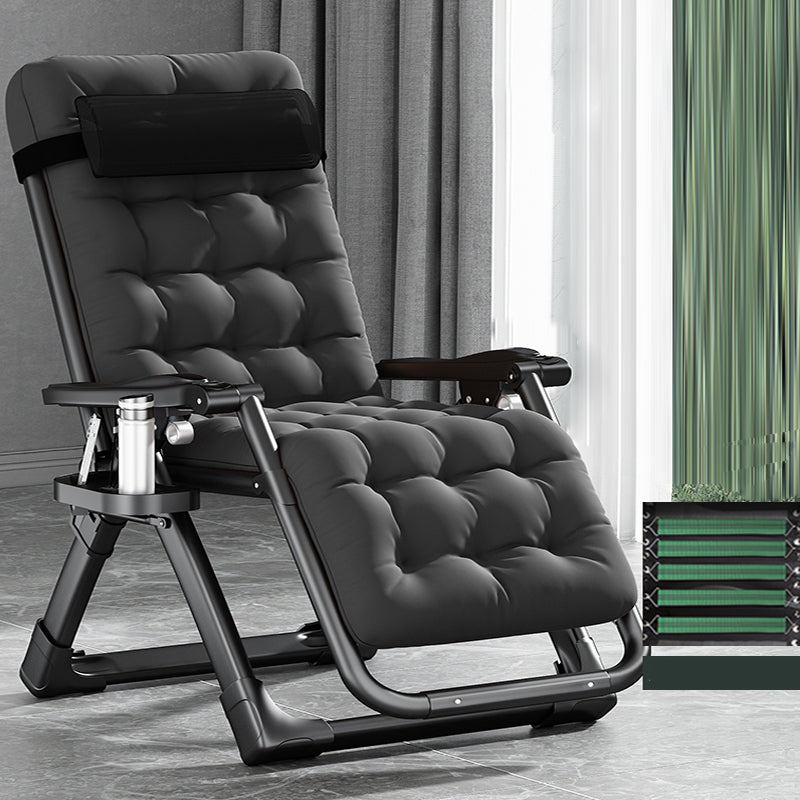 Contemporary Single Ergonimic Recliner with Legs and Pillow Metal Solid Color