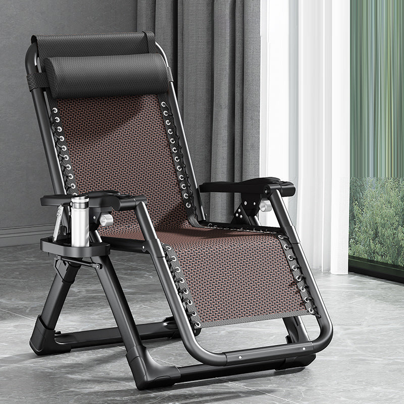 Contemporary Single Ergonimic Recliner with Legs and Pillow Metal Solid Color