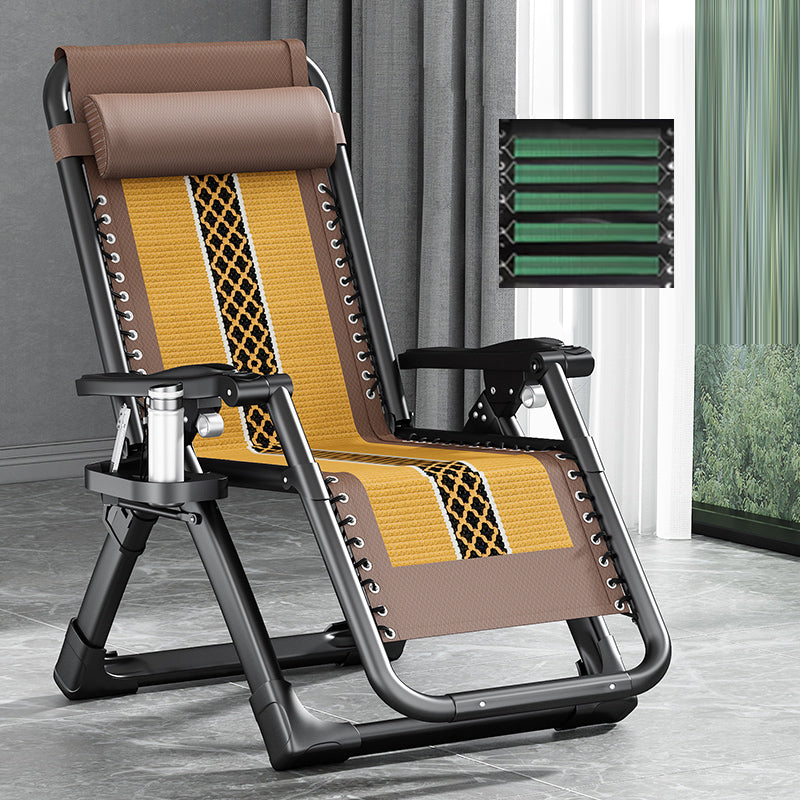 Contemporary Single Ergonimic Recliner with Legs and Pillow Metal Solid Color