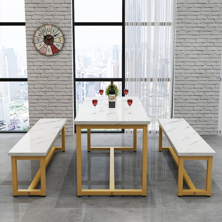 1/2/3/5 Piece Rectangle Shape Dining Room Table and Chair Set