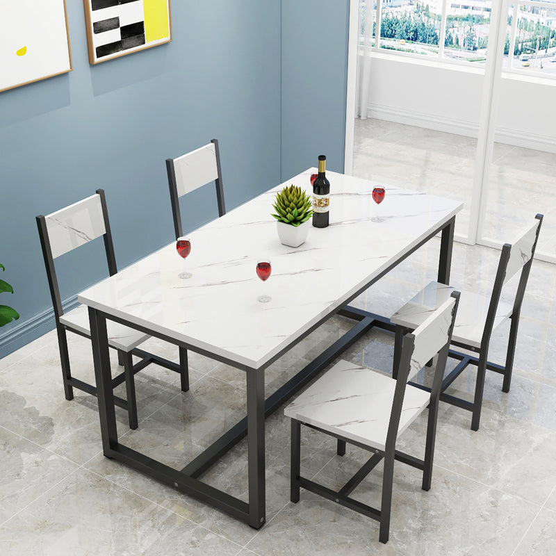 1/2/3/5 Piece Rectangle Shape Dining Room Table and Chair Set