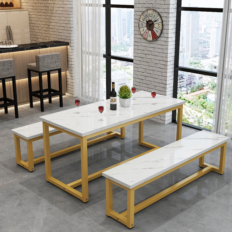 1/2/3/5 Piece Rectangle Shape Dining Room Table and Chair Set