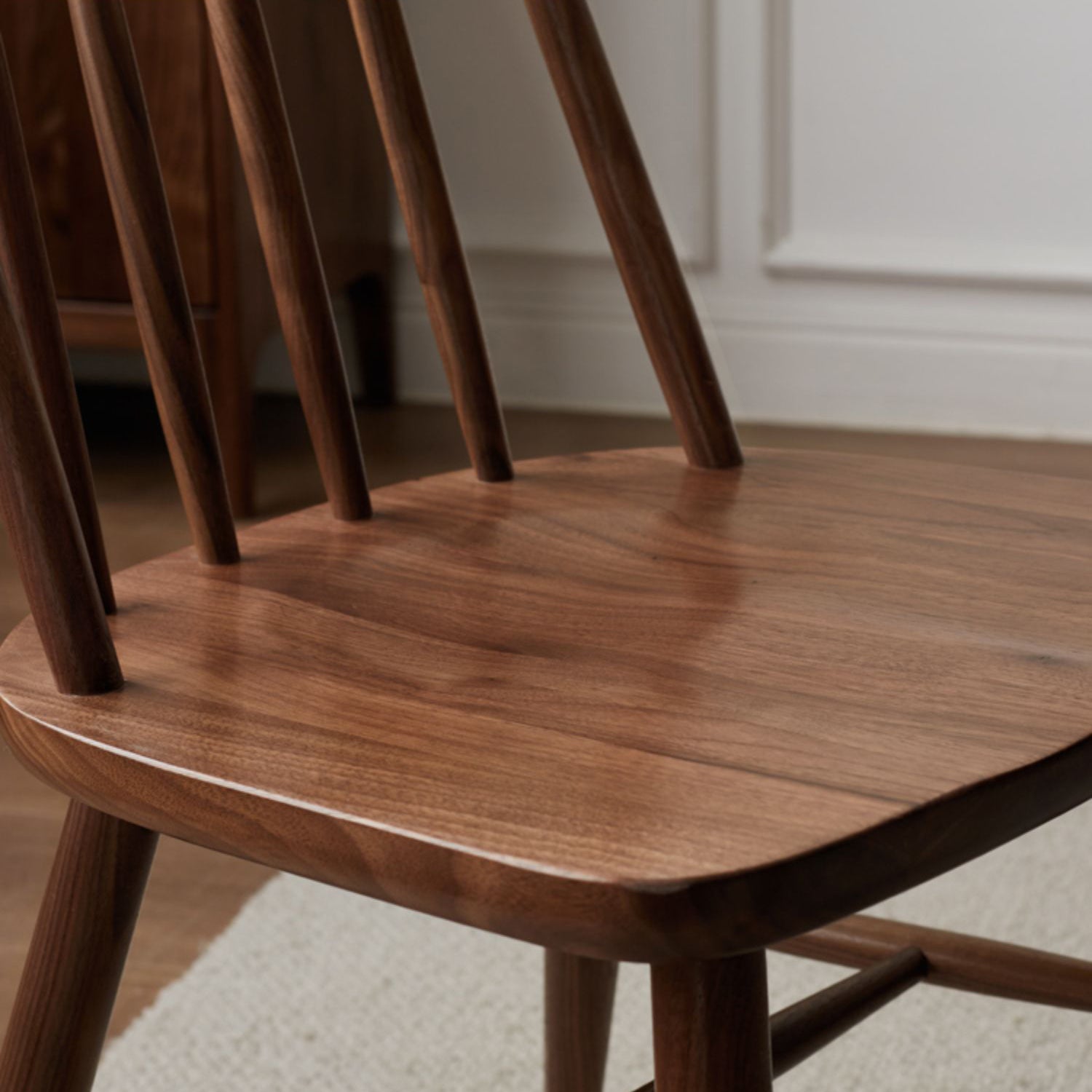 Contemporary Slat Back Wood Armless Dining Chairs(Set of 1/2/4/6/8)