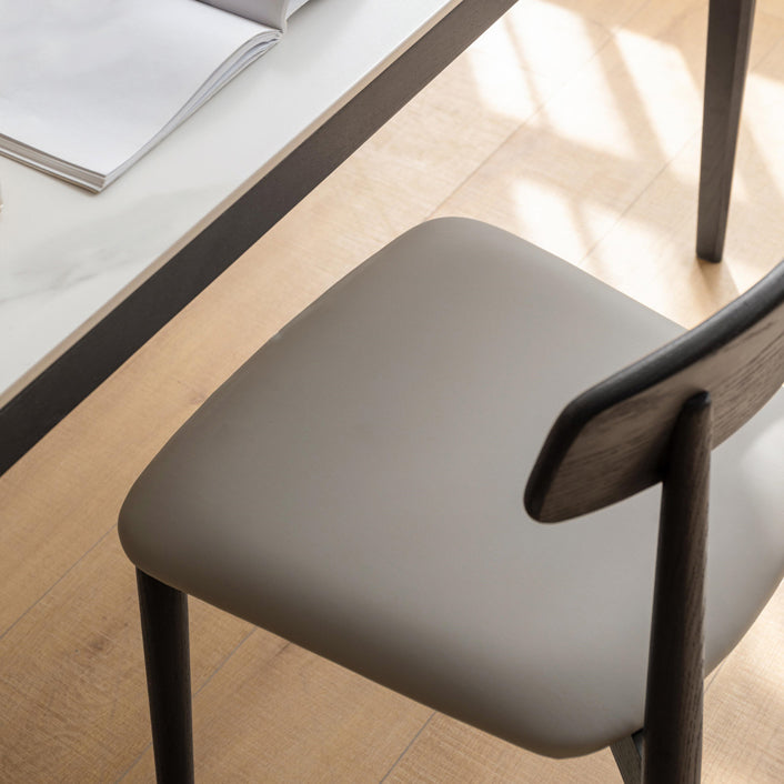 Contemporary Wood Open Back Armless Dining Chairs(Set of 1/2/4/6/8)