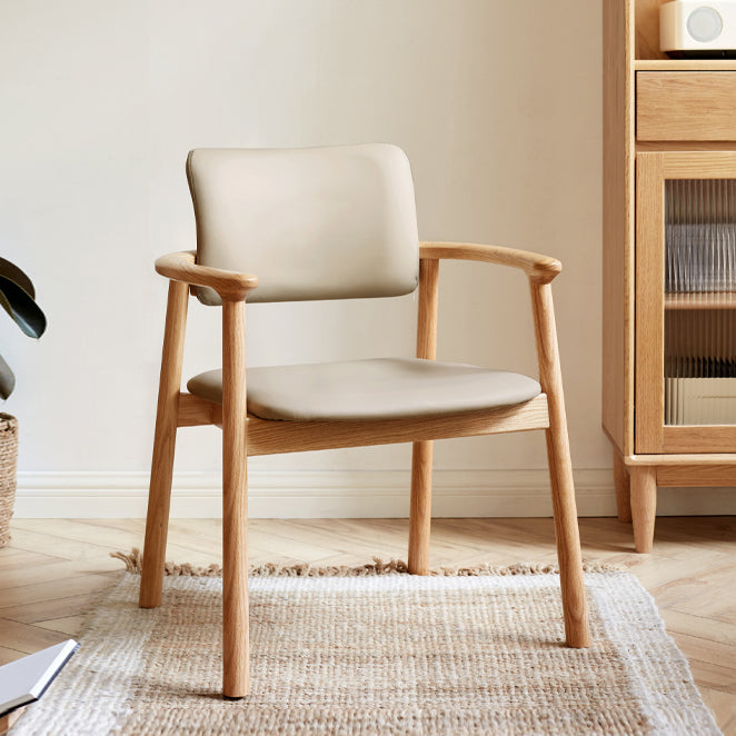 Contemporary Wood Open Back Dining Arm Chair(Set of 1/2/4/6/8)