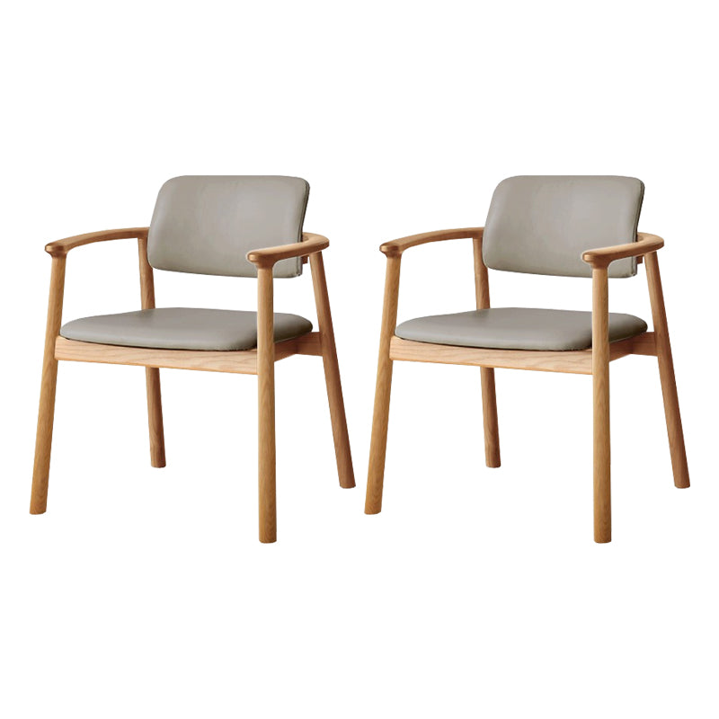 Contemporary Wood Open Back Dining Arm Chair(Set of 1/2/4/6/8)
