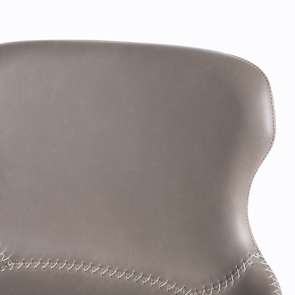 Industrial Faux Leather and Metal Dining and Accent Chairs for Kitchen