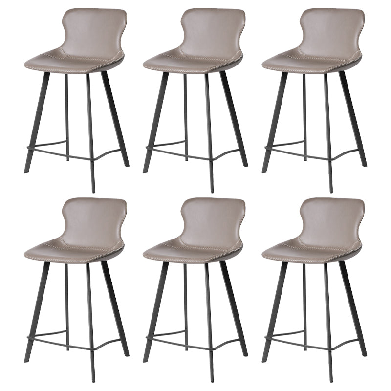 Industrial Faux Leather and Metal Dining and Accent Chairs for Kitchen