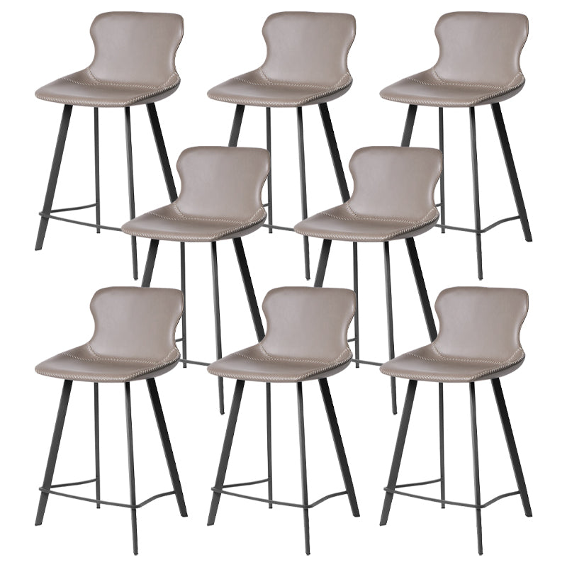 Industrial Faux Leather and Metal Dining and Accent Chairs for Kitchen