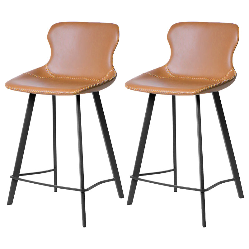 Industrial Faux Leather and Metal Dining and Accent Chairs for Kitchen