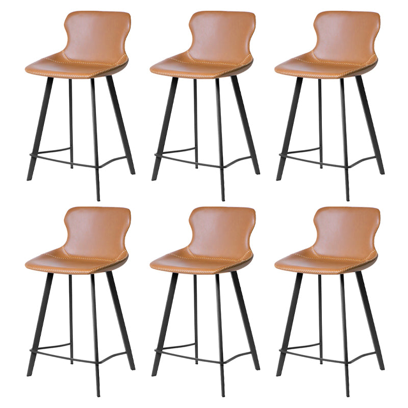 Industrial Faux Leather and Metal Dining and Accent Chairs for Kitchen