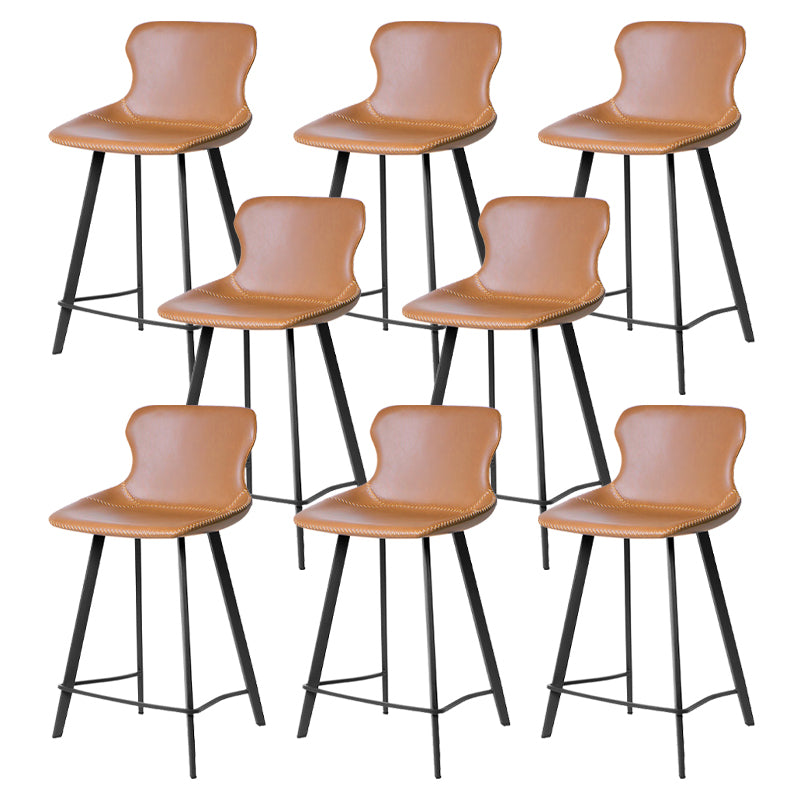 Industrial Faux Leather and Metal Dining and Accent Chairs for Kitchen