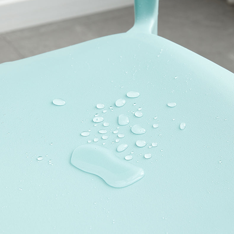 Modern Dining Room Armless Plastic Stacking Open Back Dining Chair