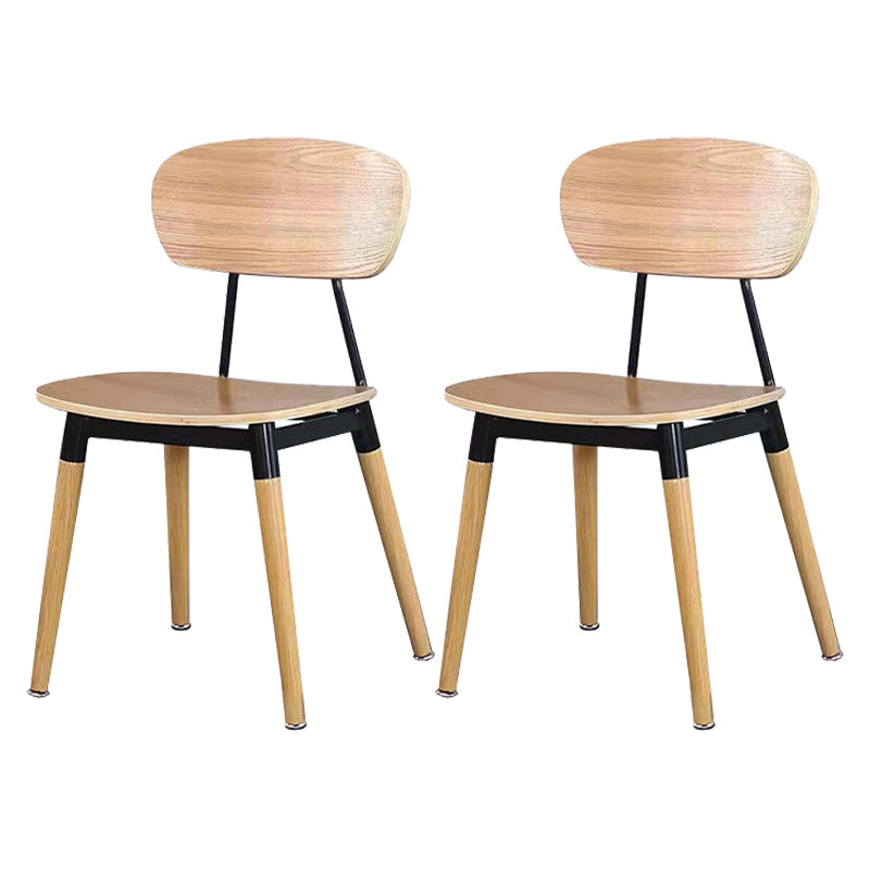 Contemporary Style Open Back Upholstered Dining Side Chair for Home