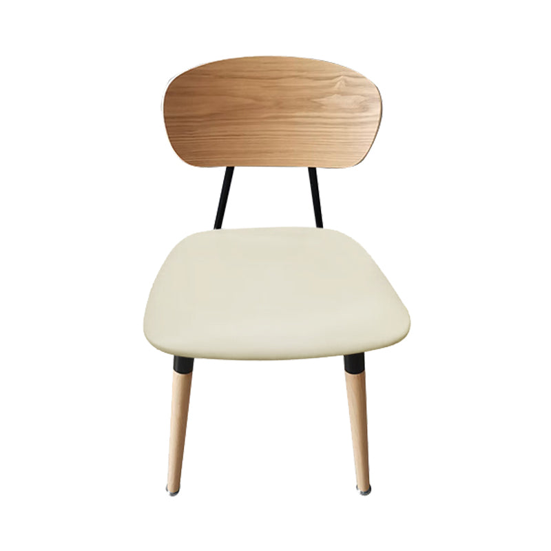Contemporary Style Open Back Upholstered Dining Side Chair for Home