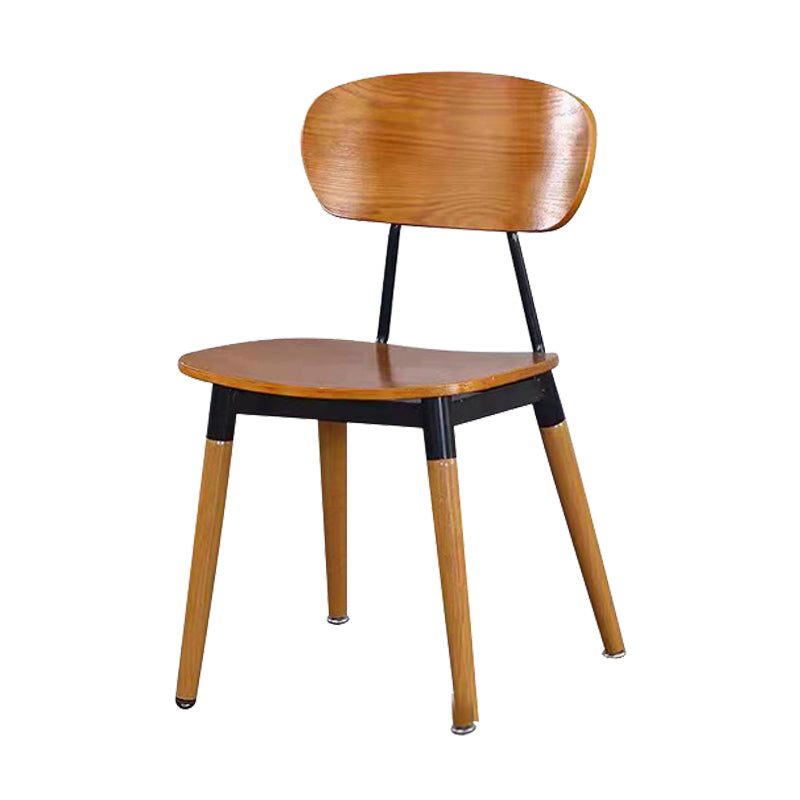 Contemporary Style Open Back Upholstered Dining Side Chair for Home