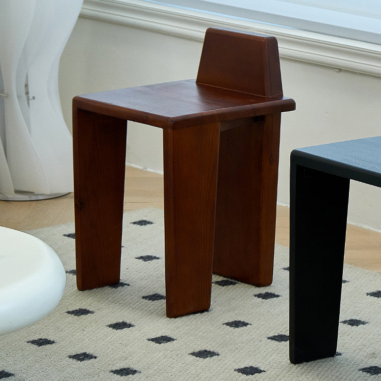 Contemporary Dining Room Solid Wood Parsons Armless Dining Chair
