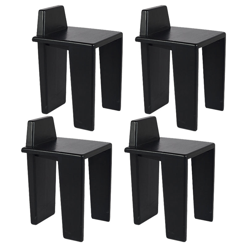 Contemporary Dining Room Solid Wood Parsons Armless Dining Chair
