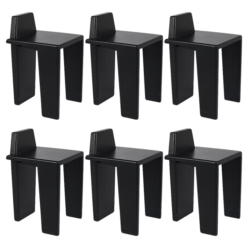 Contemporary Dining Room Solid Wood Parsons Armless Dining Chair