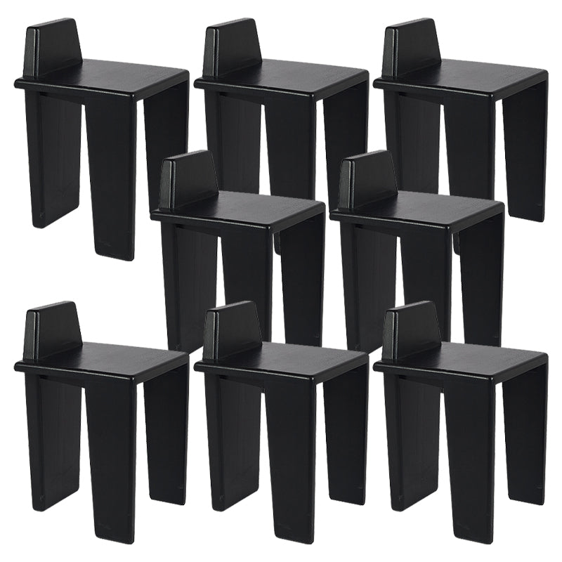 Contemporary Dining Room Solid Wood Parsons Armless Dining Chair