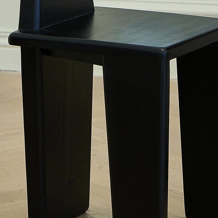 Contemporary Dining Room Solid Wood Parsons Armless Dining Chair