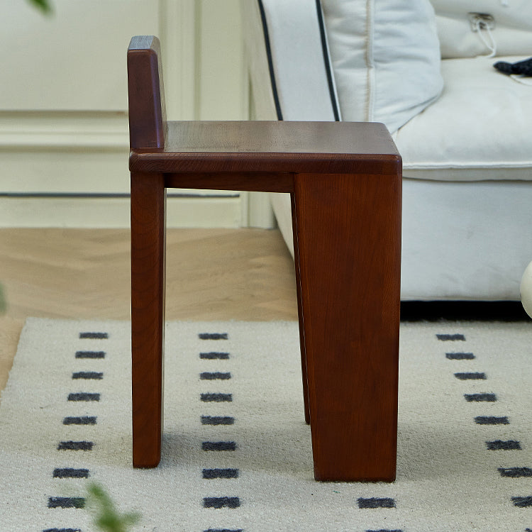 Contemporary Dining Room Solid Wood Parsons Armless Dining Chair