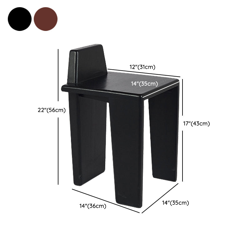 Contemporary Dining Room Solid Wood Parsons Armless Dining Chair