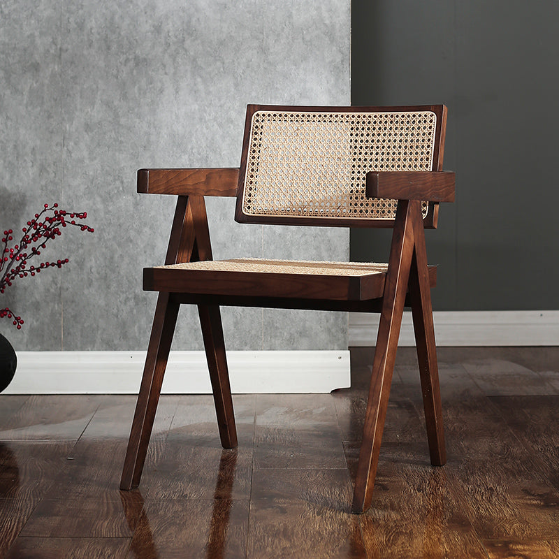 Contemporary Dining Room King Louis Back Solid Wood Dining Chair