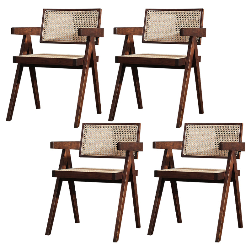 Contemporary Dining Room King Louis Back Solid Wood Dining Chair