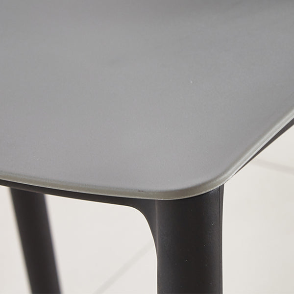 Modern Dining Room Armless Plastic Slat Back Stacking Dining Chair