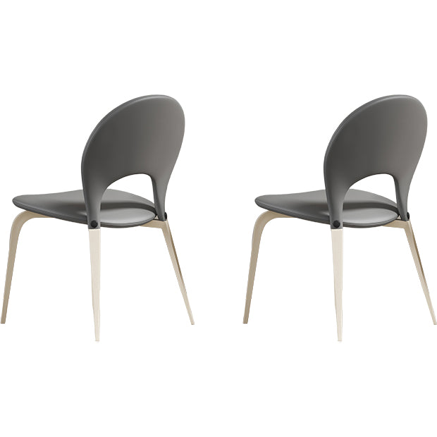 White Legs Contemporary Upholstered Dining Room Chair for Home