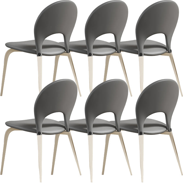 White Legs Contemporary Upholstered Dining Room Chair for Home
