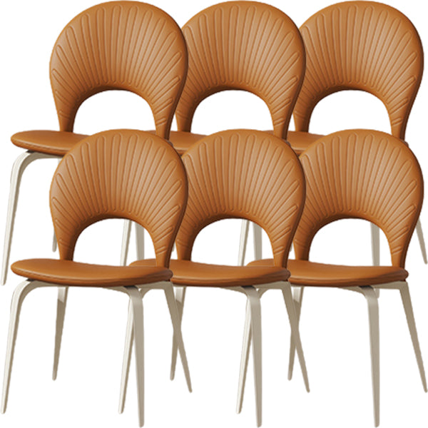 White Legs Contemporary Upholstered Dining Room Chair for Home