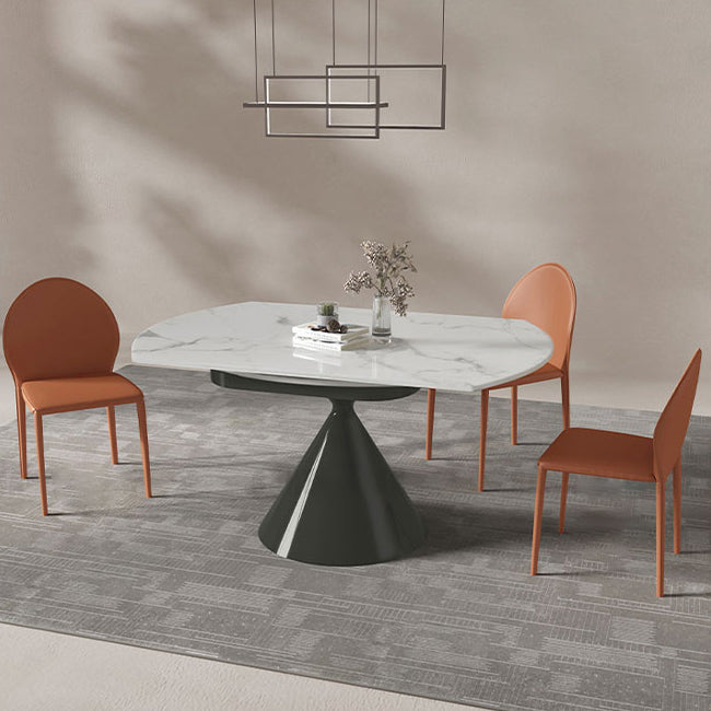 Contemporary Faux Leather Armless Dining and Accent Chairs for Home