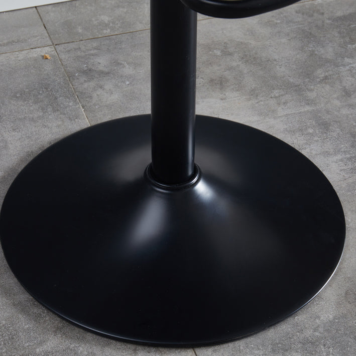 Contemporary Style Adjustable Upholstered Bar Stool with Metal Legs