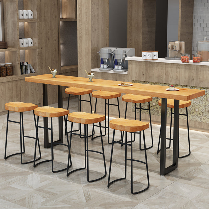 1/2/9 Pieces Contemporary Solid Wood Bar Set for Living Room