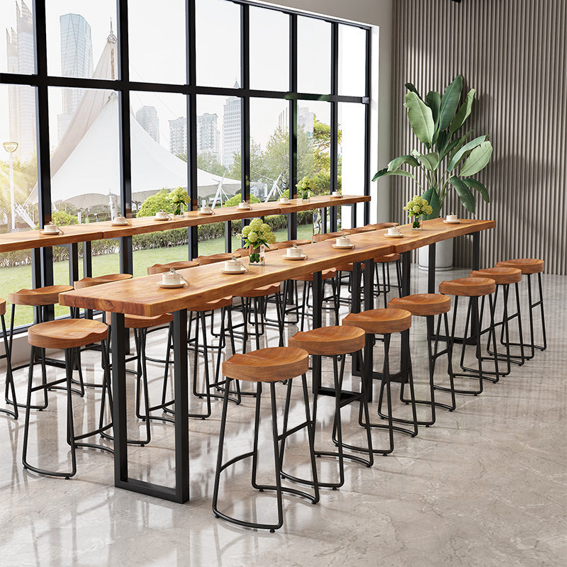 Modern Rectangle 1/3/7 Pcs Pine Wood Bar Set for Living Room